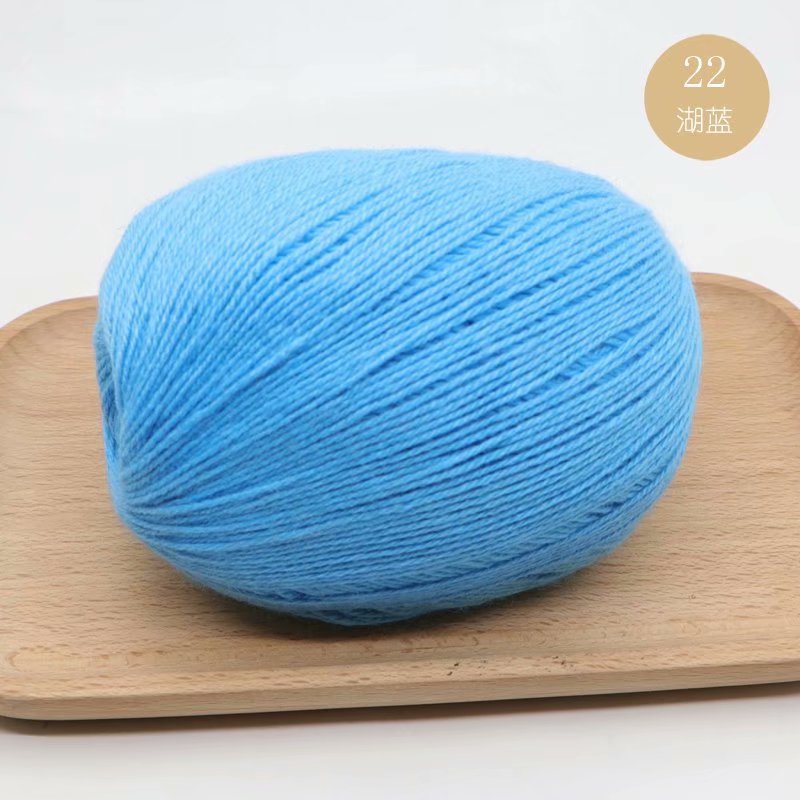 Hilo de Cachemira tejido a mano al por mayor bebé anti-pilling conejo lana medio grueso lana DIY lana tejida bufanda suéter