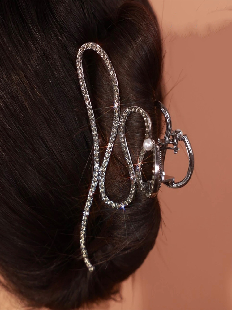 Premium geometric minimalist hair clip, large size hair clip for thick hair volume, back of head influencer hair clip, shark clip hair claw