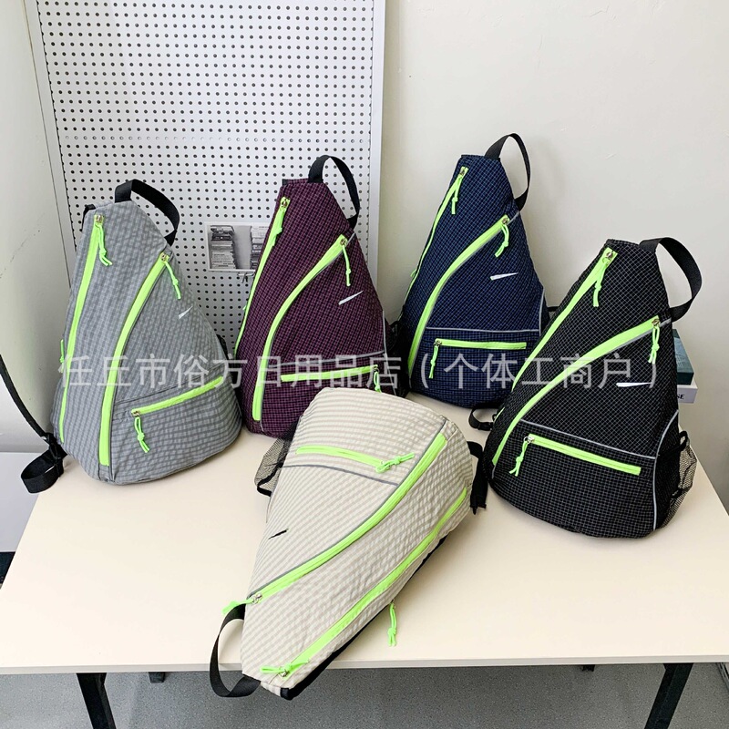 Naike Foreign Trade Wholesale Men's and Women's Casual Shoulder Crossbody Bag Literary Fashion Large Capacity Chest Bag Outdoor Cycling Backpack