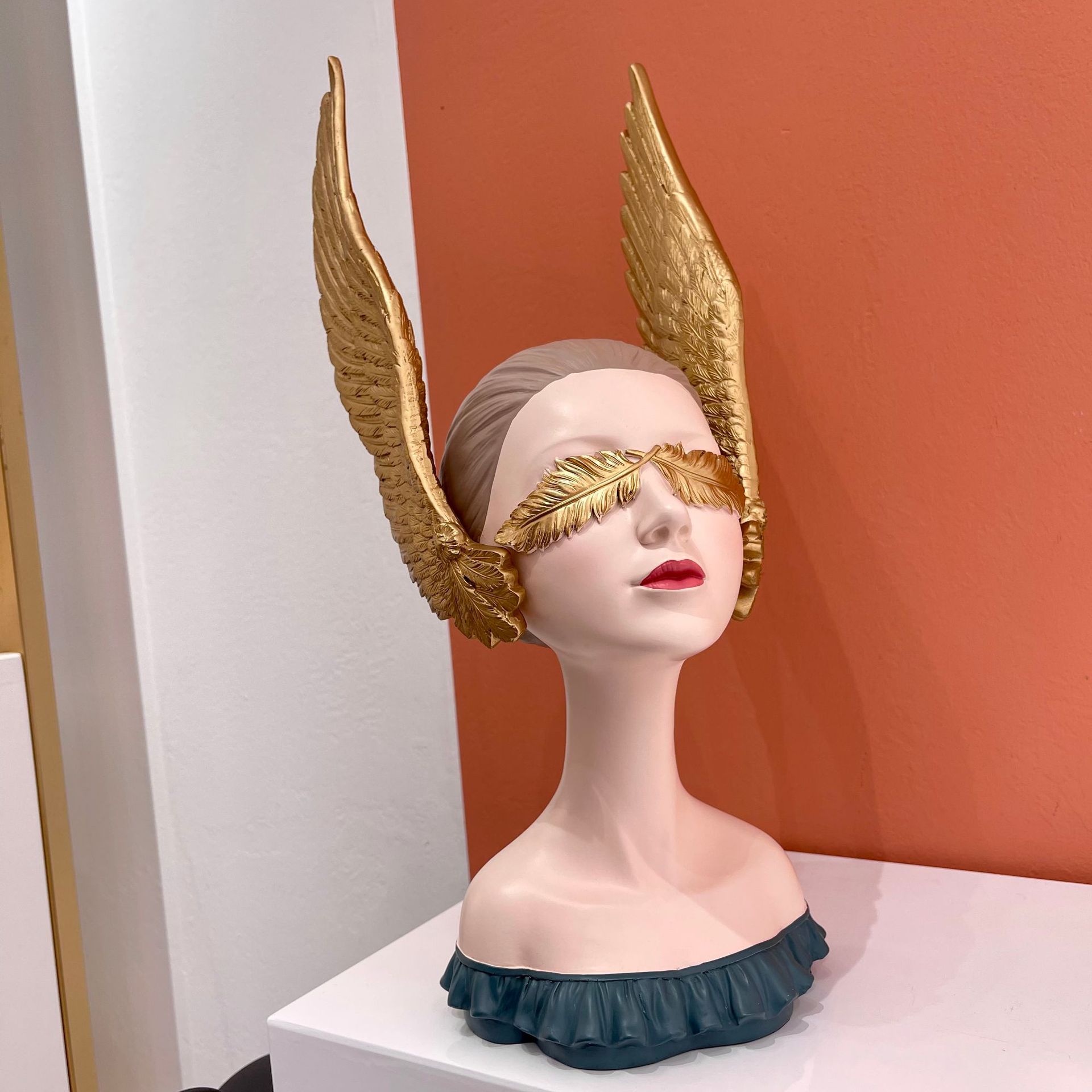 Nordic Winged Goddess Resin Ornament