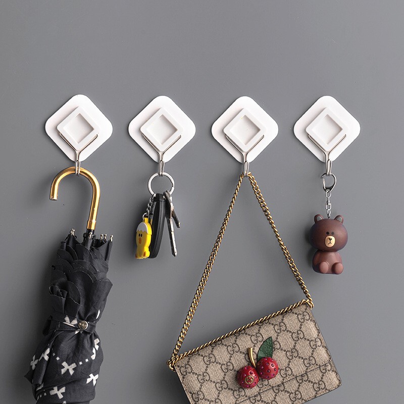Zhenxin 9928 Creative Simple Sticky Hook Wall Kitchen Plastic Punch-free Nail-free Strong Sticky Hook Zhenxin 9928 Creative Simple Sticky Hook Wall Kitchen Plastic Punch-free Nail-free Strong Sticky Hook