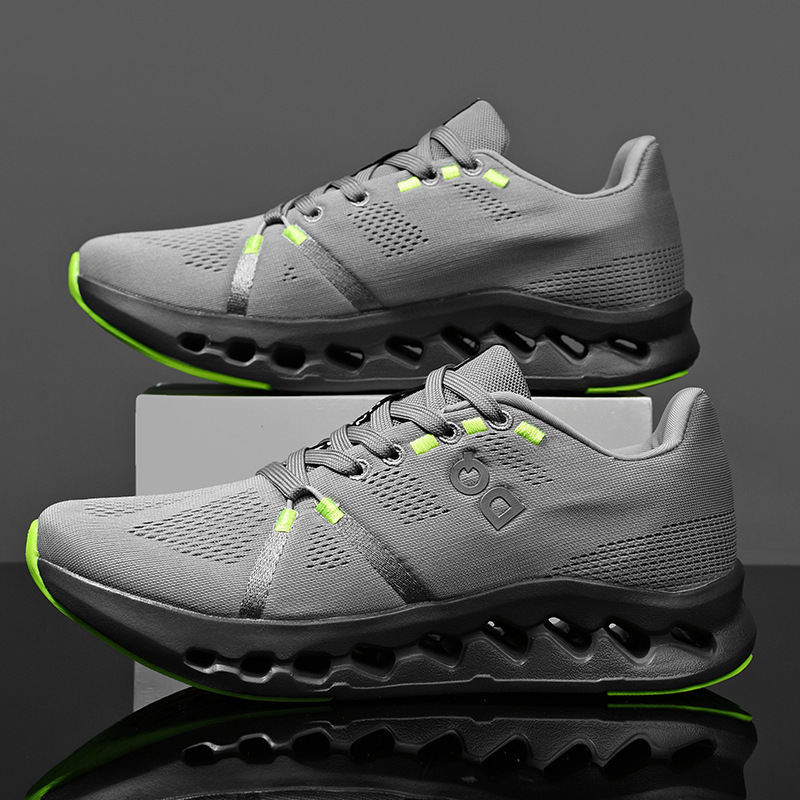 Zapatos de hombre 2024 verano nuevos zapatos de tejido ligero transpirable moda casual zapatos deportivos de correr zapatos de malla de coco zapatos de moda