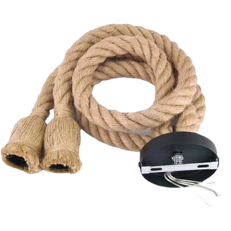 Cuerda de cáñamo araña vintage estilo industrial Bar Café restaurante Tienda Ropa Americana creativa nostálgica personalizada lámparas decorativas