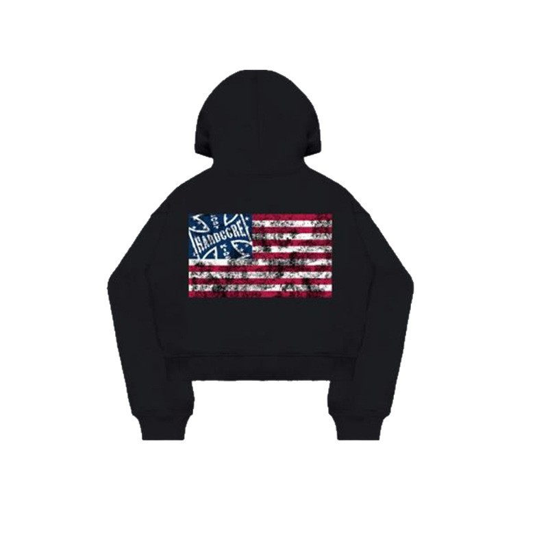 Sudadera holgada y versátil con cremallera retro para hombre, unisex, estilo urbano, con capucha, estilo europeo y americano, otoño e invierno 2025_voghion.com