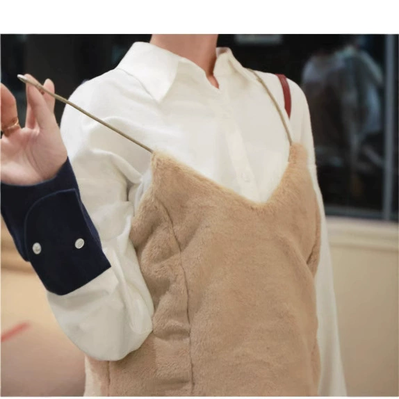 Корейская версия трансграничной амазонки Сийин весна и лето сплошной цвет искусственной мехи экологически чистой шерсти шерстяной жилет кролик меха обертывание груди нижнее белье