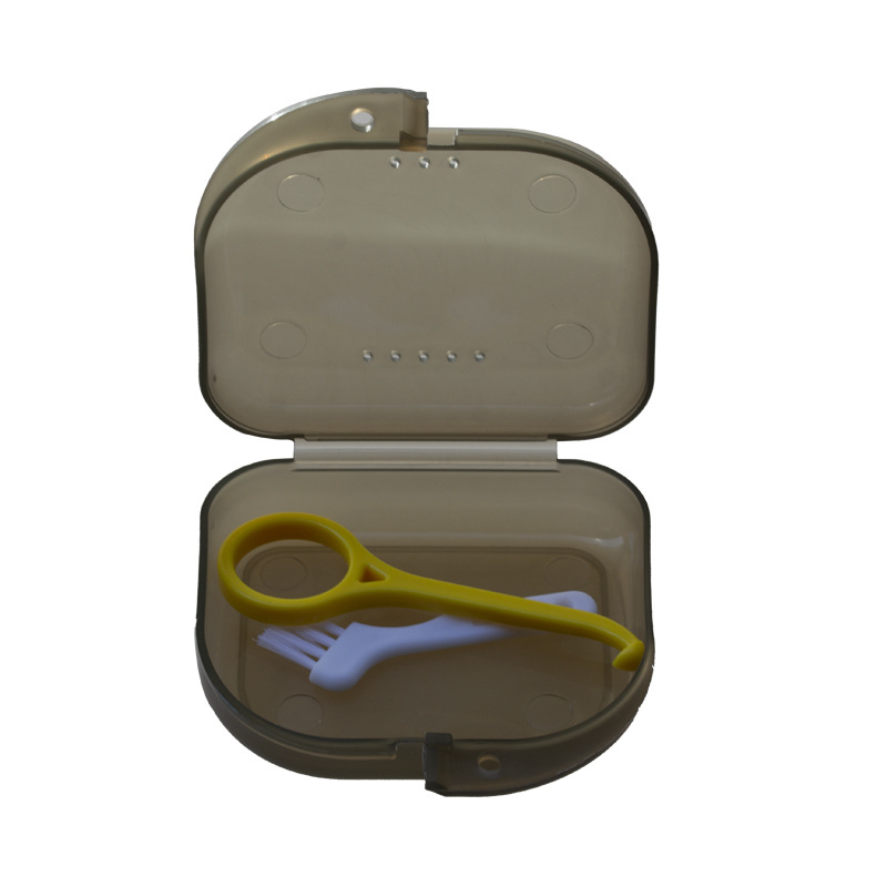 Caja de ortodoncia, extractor de frenillos, caja de colocación de cepillos, caja de retención transparente, caja de almacenamiento de material dental