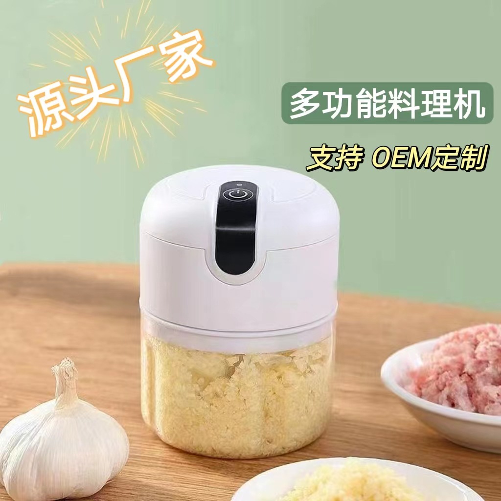 批发热销 电动捣蒜器打蒜器蒜蓉机 蒜泥器家用小型婴儿辅食料理机