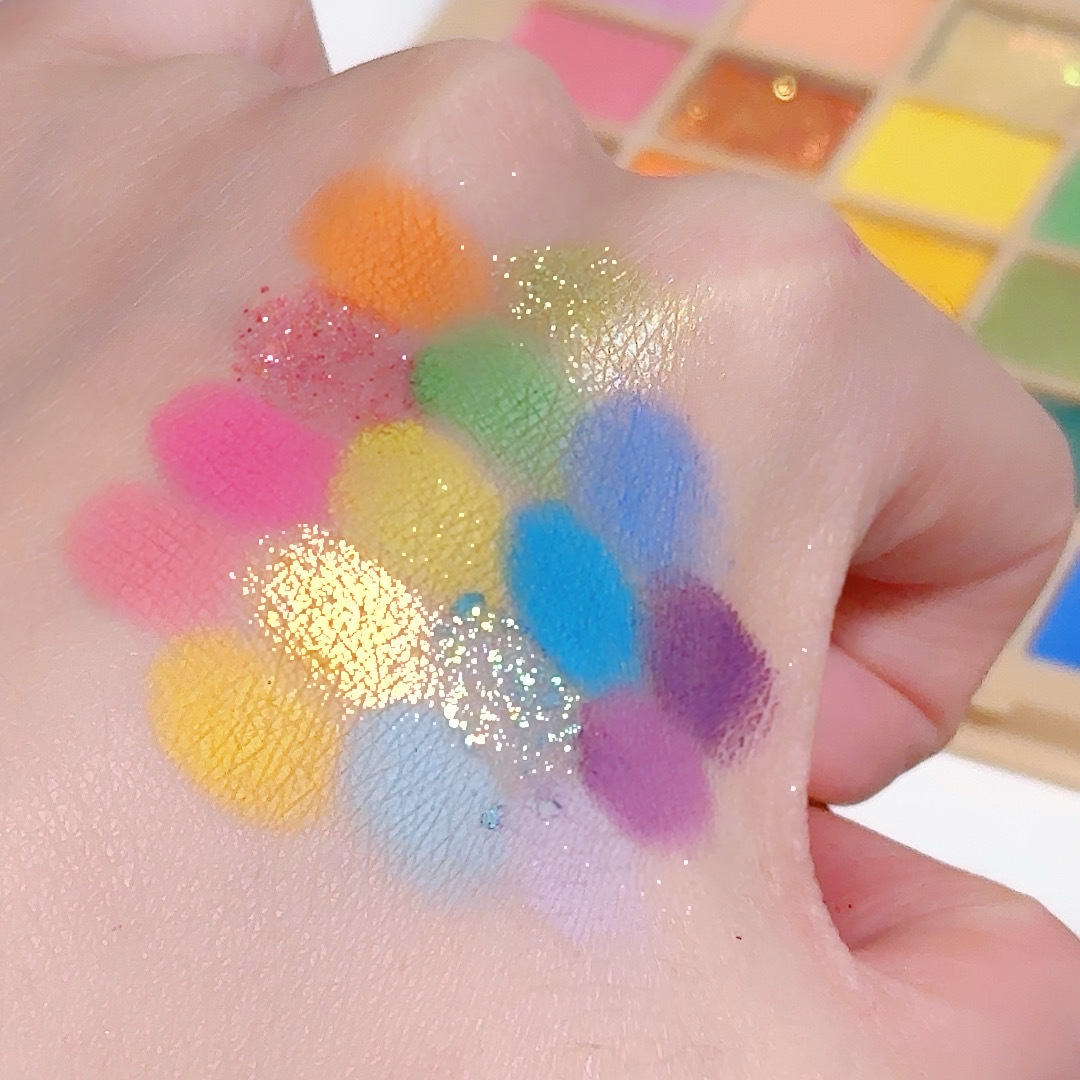 MGL40 dreamy color eyeshadow palette, pearlescent sequins, glitter powder, cosplay makeup, children's stage makeup, performance cosmetics undefined