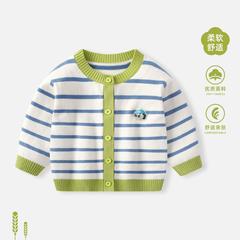 ベビーコート、秋服、男の子用新作ニットセーター、男の子用セーター、カーディガン、春と秋のおしゃれなお出かけ服