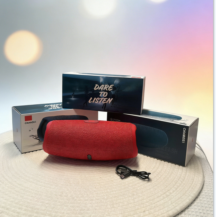 Cross-border applicable CHARGE5 Shockwave 5th generation Bluetooth speaker subwoofer portable TWS card-insert speaker