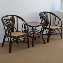 藤椅厂家批发现代简约客厅酒店户外藤编桌椅商用办公简易小茶几