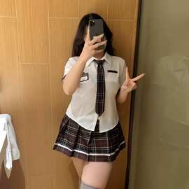 哲影大码情趣内衣性感校园jk制服诱惑床上调情女睡衣激情午夜魅力