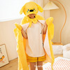 Cartoon trench coat, duvet for elementary school students, flannel children's cloak