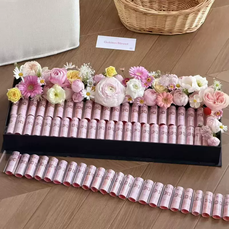 连体袋手工DIY花艺有钱花羊肉卷包装材料有钱花蛋糕包装袋批发