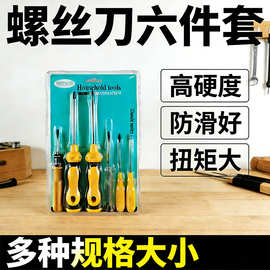 螺丝刀组合带电笔一字十字六件套维修手动组合工具电测笔螺丝刀