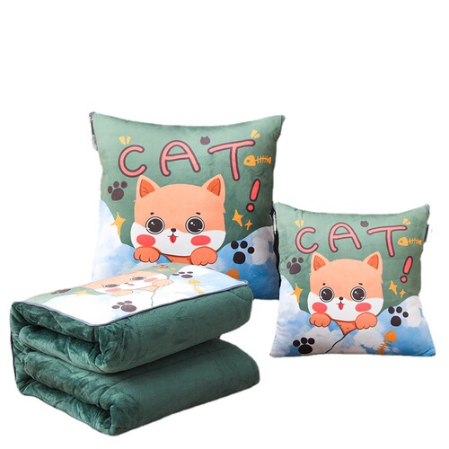 Thickened pillow blanket two-in-one winter folding car cushion office nap pillow quilt wholesale 