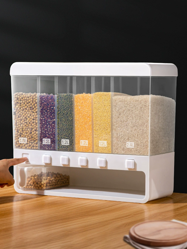 Ведро для риса, бытовое отсек для хранения зерен, бобов, круп, герметичная банка, защита от насекомых и влаги, разделительная коробка для хранения, оптовая продажа