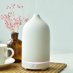 Ceramic Home Ultrasonic Aroma Diffuser 160ml Large Capacity Mood Light Essential Oil Humidifier