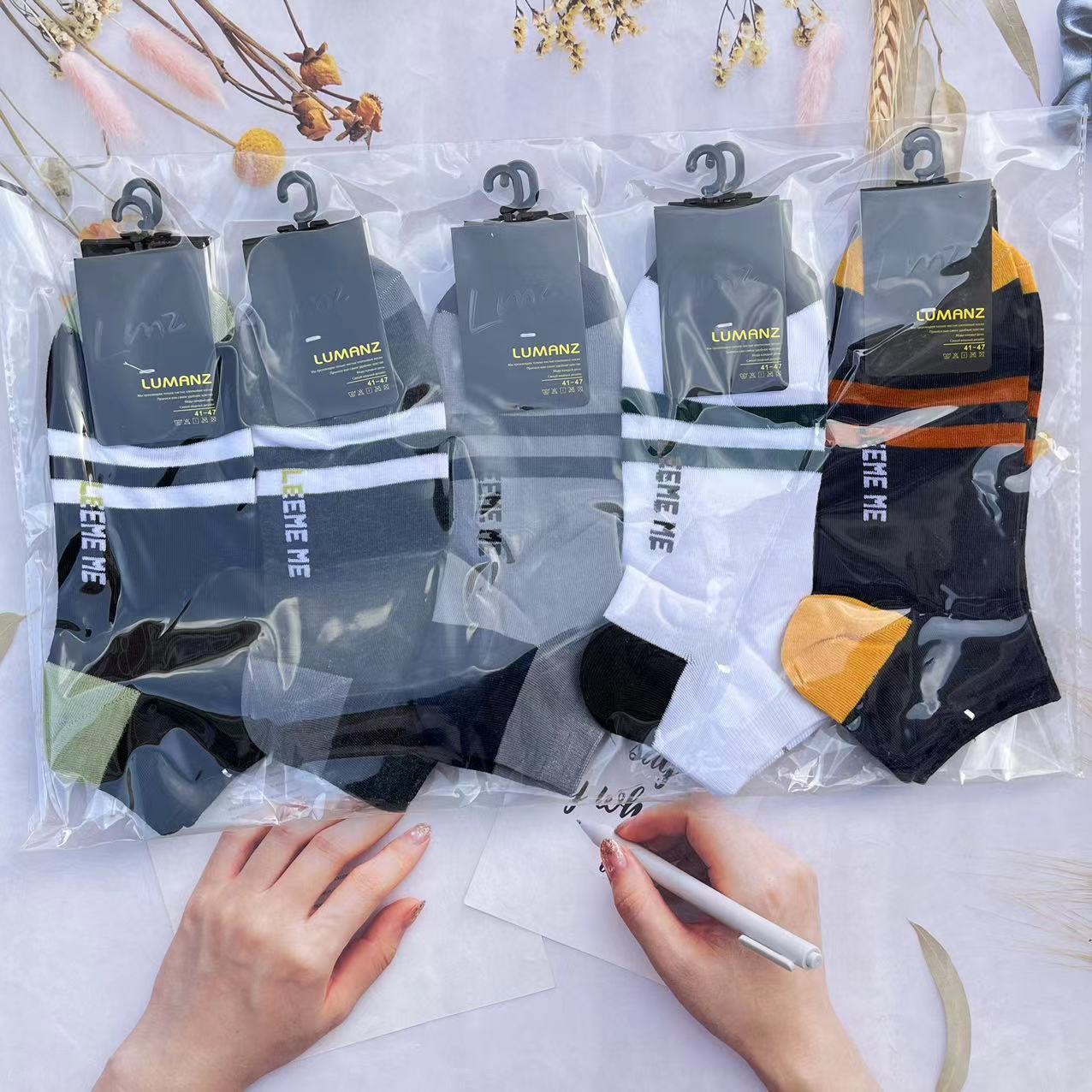 2023新潮款精梳棉短袜春夏季男女运动学院风吸汗船袜详情10