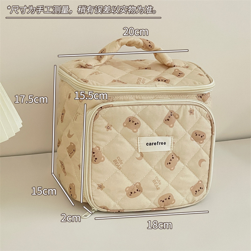 2025 nuevo estilo para llevar bolsa de cosméticos de partición portátil bolsa de almacenamiento portátil impermeable de gran capacidad bolsa de lavado