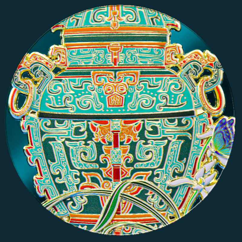 팬 팡 레이 냉장고 자석 금속 구호 중국 스타일 박물관 문화 및 창조적 인 관광 기념품 골동품 작은 선물