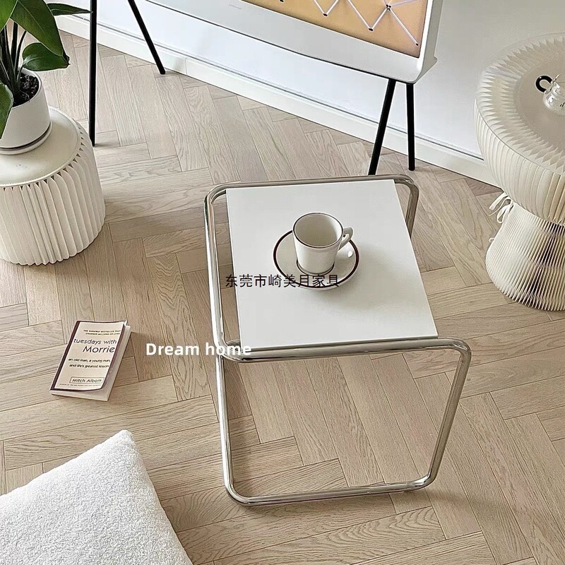 Vintage-Style Minimalist Coffee Table, Korean Ins-Style Coffee Table, Modern Sofa Side Table, Bedroom Side Table, Light Luxury Style