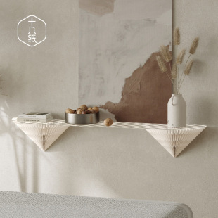 Eighteen Paper Wall Storage Rack Punch-free Shelf Wall Hanging Wall Shelf Fender Bookshelf Wall Decoration Storage Board