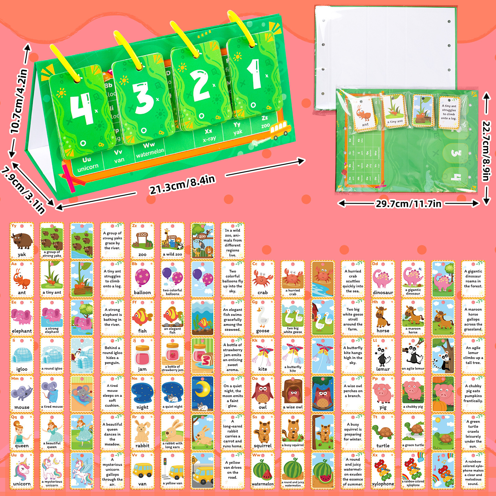 【CE,CPC】어린이 영어 단어 및 문구 교육 카드, 부모-자녀 상호작용 게임, 글자 인지 매칭 카드