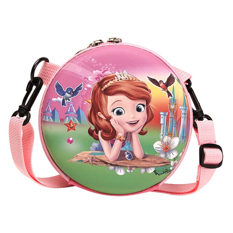 Baby's Shoulder Coin Purse Creative New Children's Crossbody Bag Cute Boys and Girls Fashionable Mini Round Bag