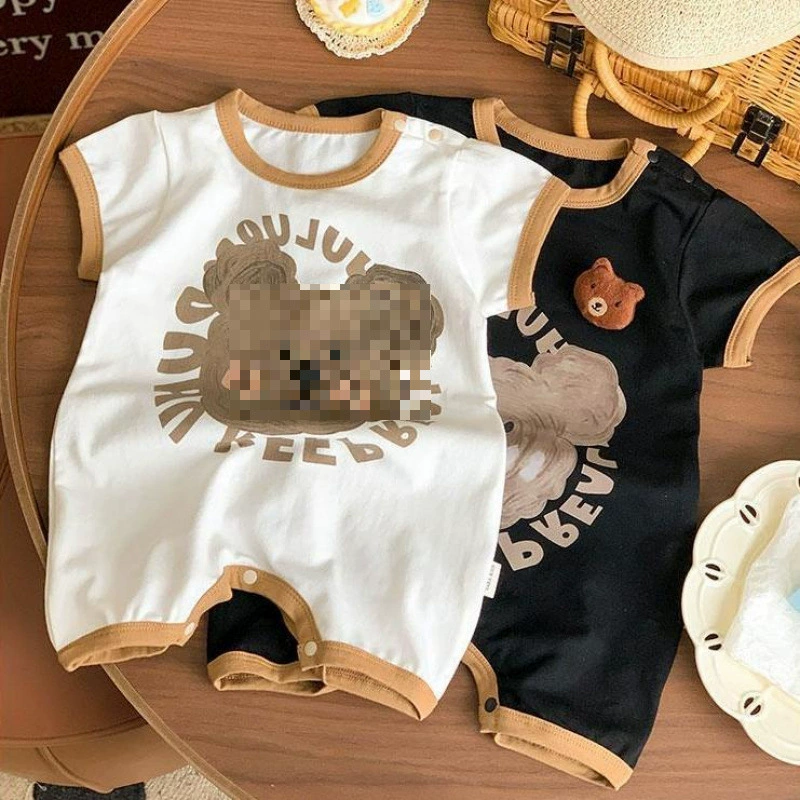 2025 детский комбинезон милый милый медведь с принтом
