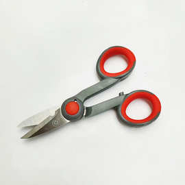 钓鱼剪刀 大力马线 铅皮鱼线小剪刀锯齿 橡胶手柄剪子渔具批发