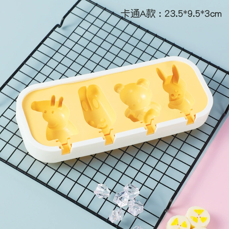 Силиконовая форма для мороженого детская домашняя DIY форма для мороженого, палочка сыра, мультфильм, желе, коробка желе