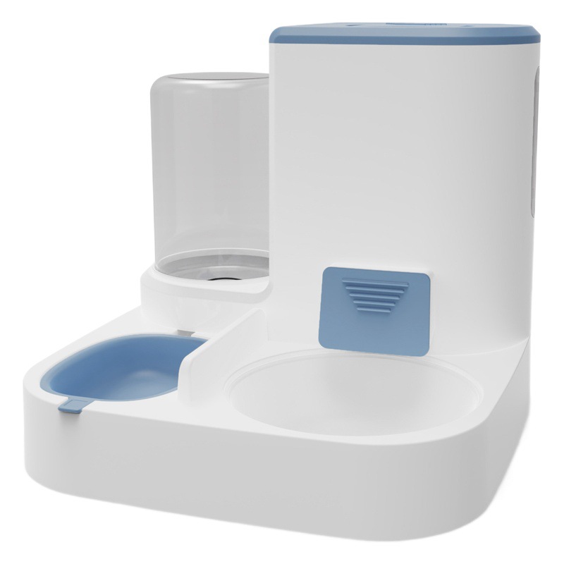 Nuevo gato Alimentador automático dispensador de agua renovación automática de agua húmeda y seca separación de gran capacidad Pet Bowl gato tazón al por mayor