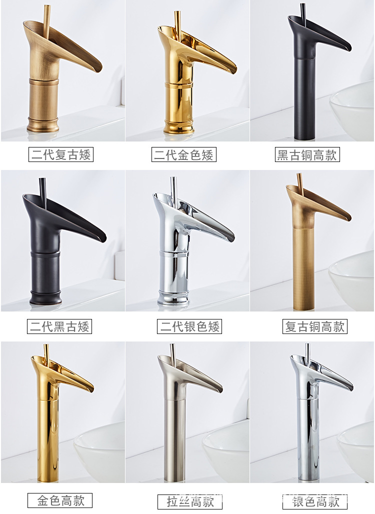 All-copper single-cooling outdoor anti-freezing crack outdoor stone basin marble washbasin countertop basin cold and hot antique faucet full figure