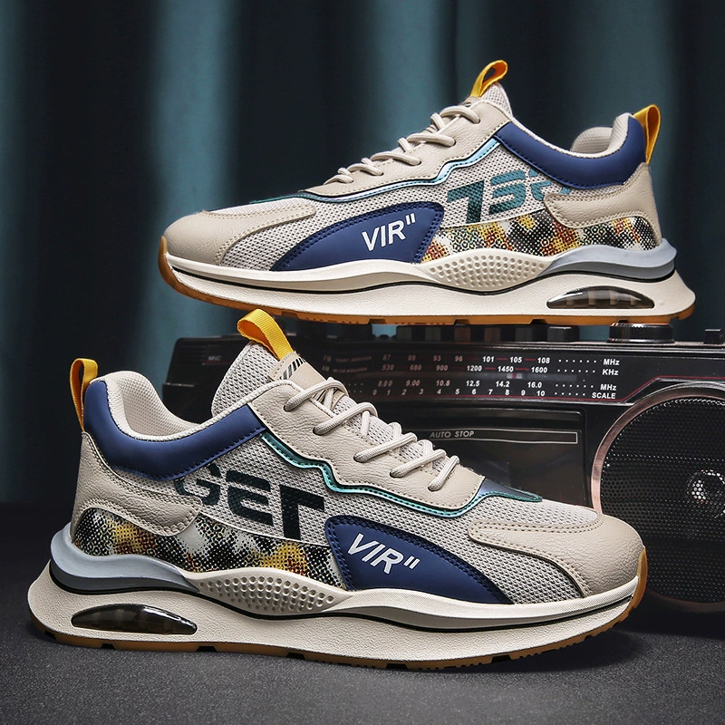 Летняя дышащая мужская обувь 2025 новый повседневный ученик средней школы спорт повседневный бег удобная дышащая папочка приливная обувь