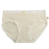 Хлопковое нижнее белье, антибактериальные хлопковые штаны, комфортные дышащие трусы, цветочный принт, средняя посадка