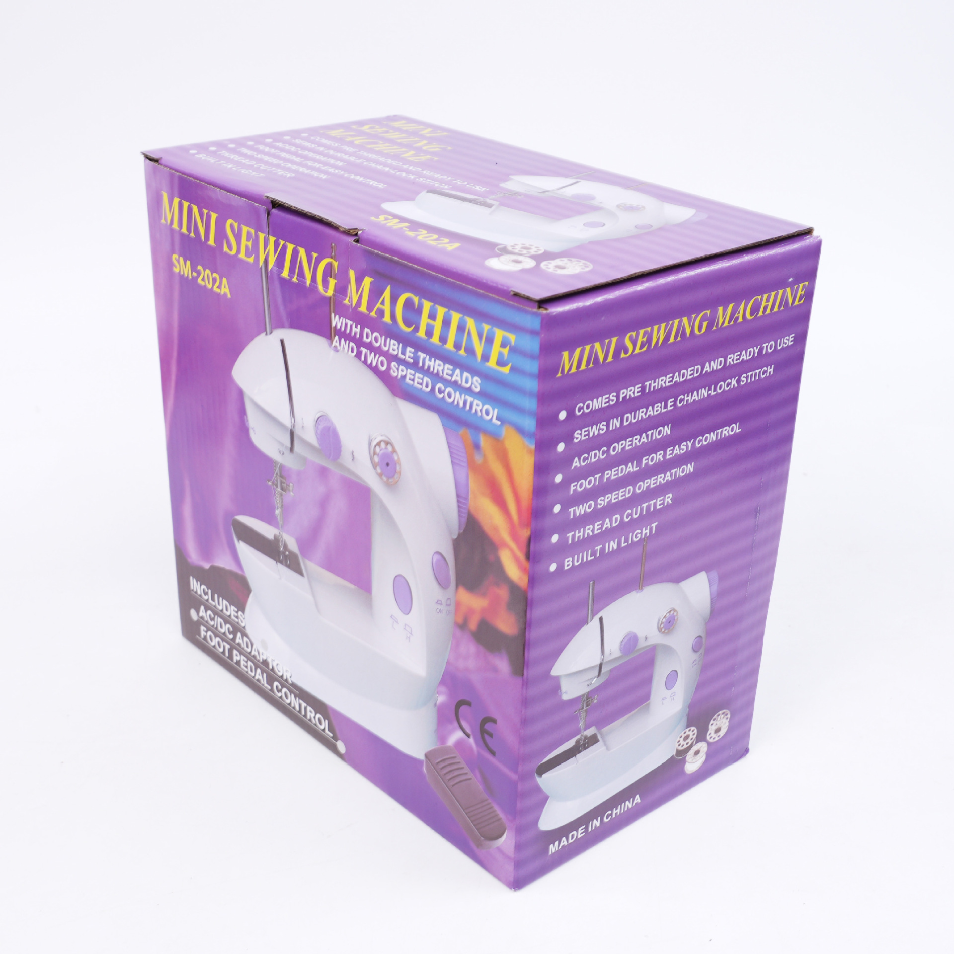 202A máquina de coser mini eléctrica multifuncional doméstica máquina de coser mini pedazo doméstica comercio exterior al por mayor transfronterizo