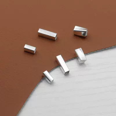 S925 sterling silver straight-hole: Zərgərlik ara hissələri