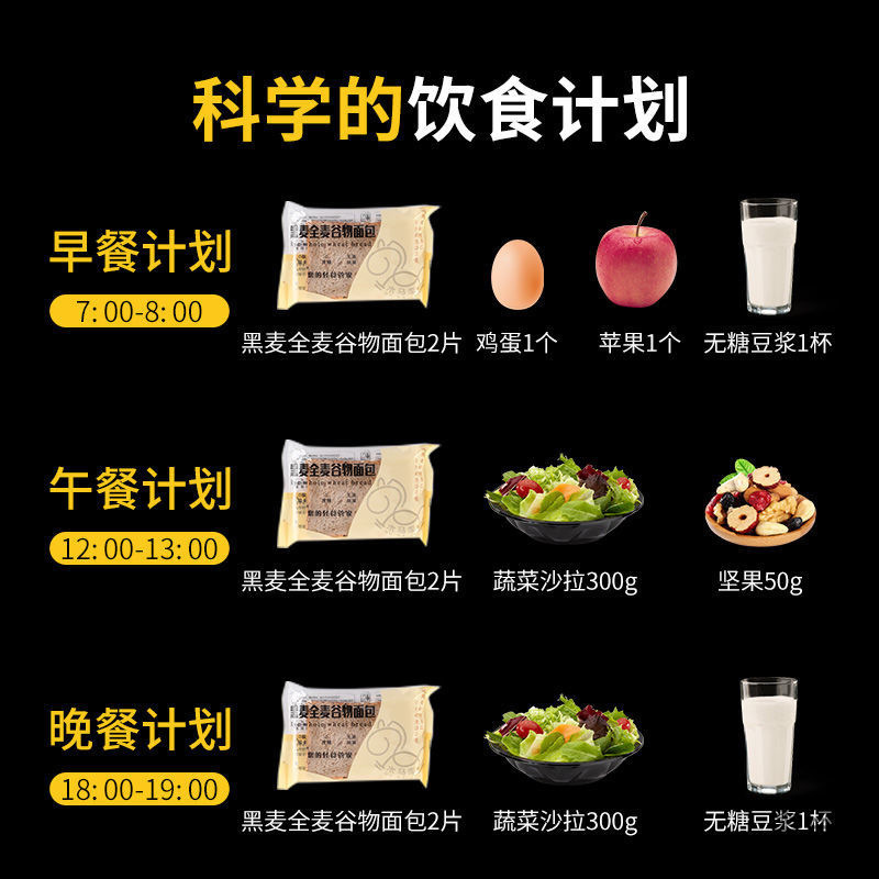 口福全粒粉パン、朝食用ソフトパン、手で細断した食事代替品、無糖、低脂肪スナック、トーストの箱ごと|undefined