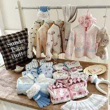 大小卷儿童外套25秋冬新男童女童双面奥利绒开衫可爱印花拉链外套