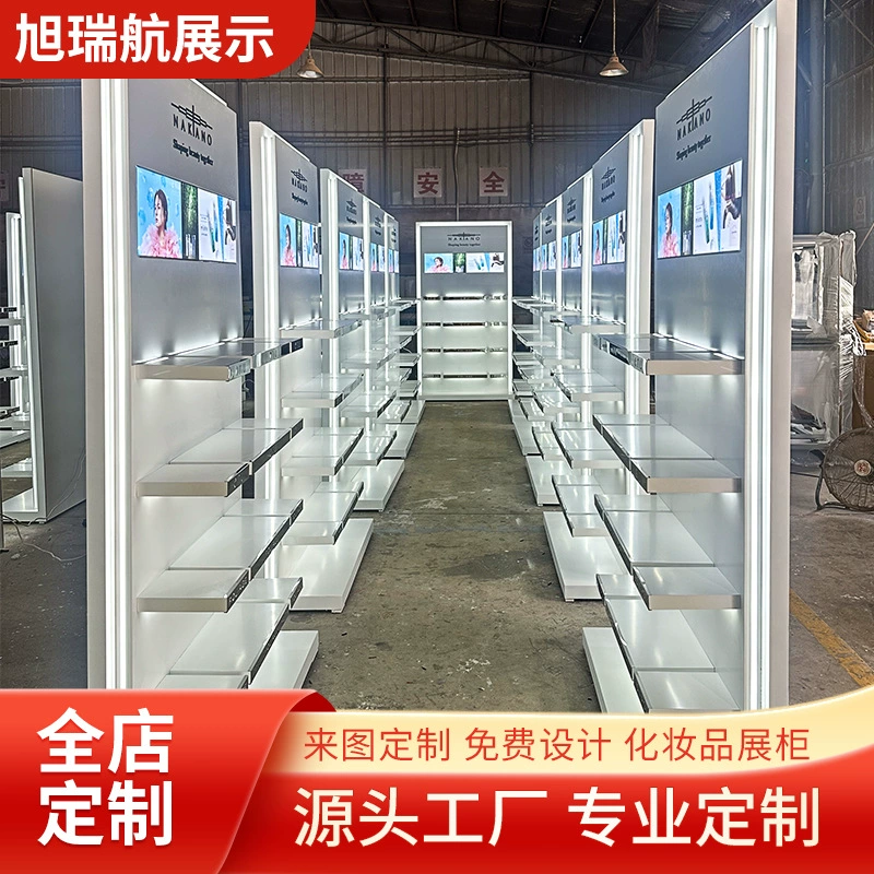 Пользовательские ювелирные витрины в ряд деревянных легких экстравагантных круглых дугообразных задних шкафов стеклянная краска столы золотой витрины