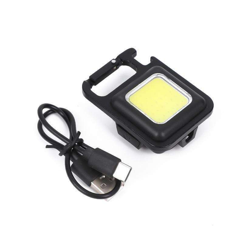 Lámpara portátil mini llavero lámpara de trabajo multifuncional con carga magnética linterna doméstica de alta luz al aire libre