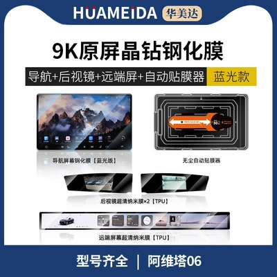 Interior Supplies New, Car interior film - automatic-film-applicatornavigation-anti-blue-light-remote-screen-rearview-mirror-x2-ultra-clearavita-06