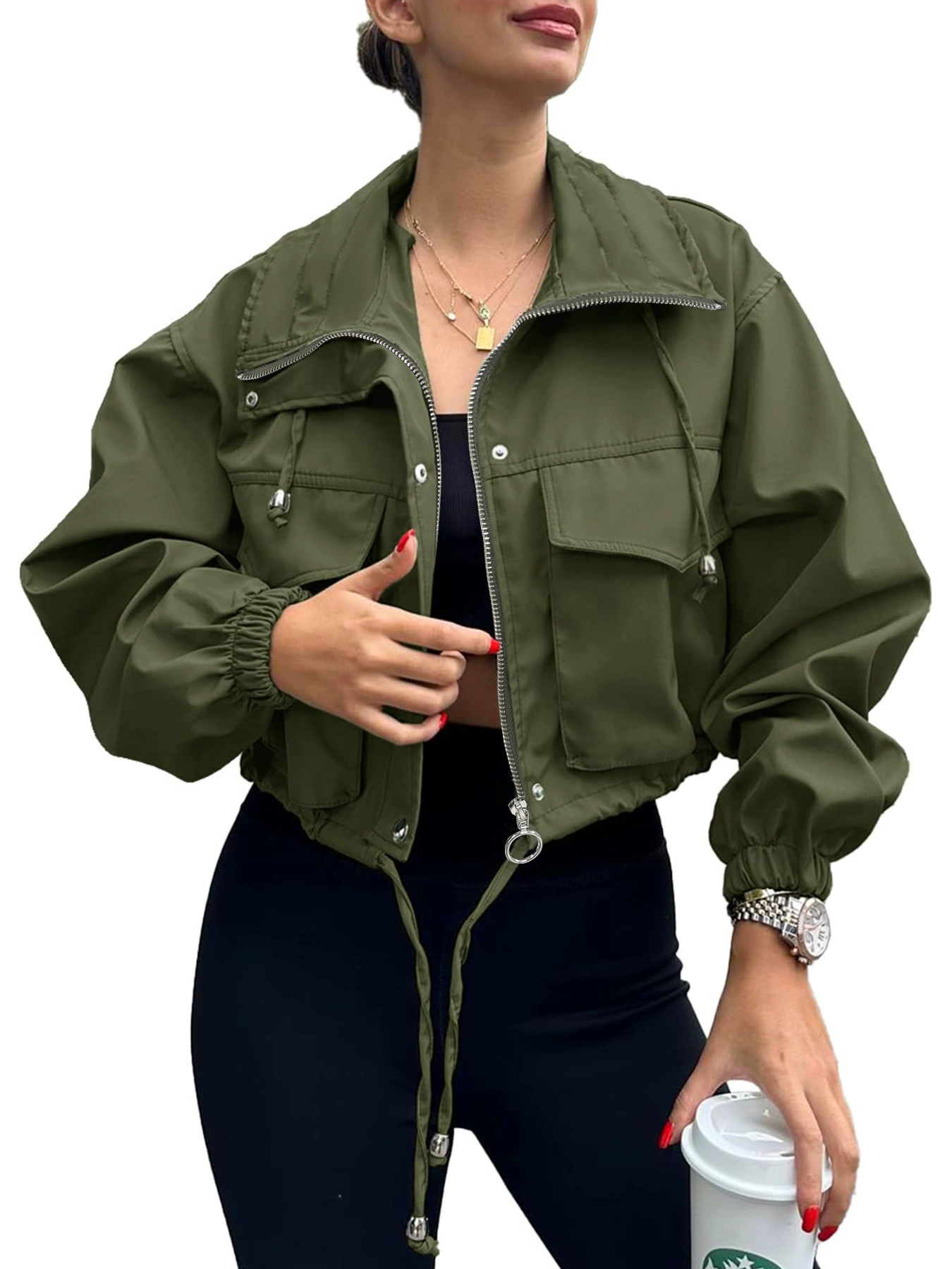 Короткая куртка для отдыха, комплект, Amazon, oversize