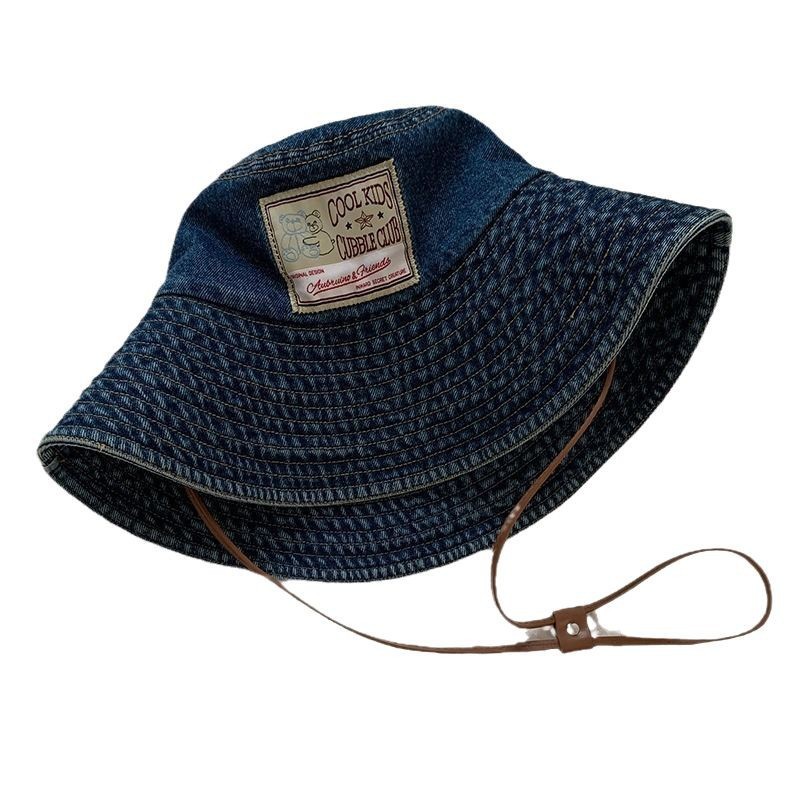 Cappello alla pescatora in denim donna stile giapponese retro_voghion.com
