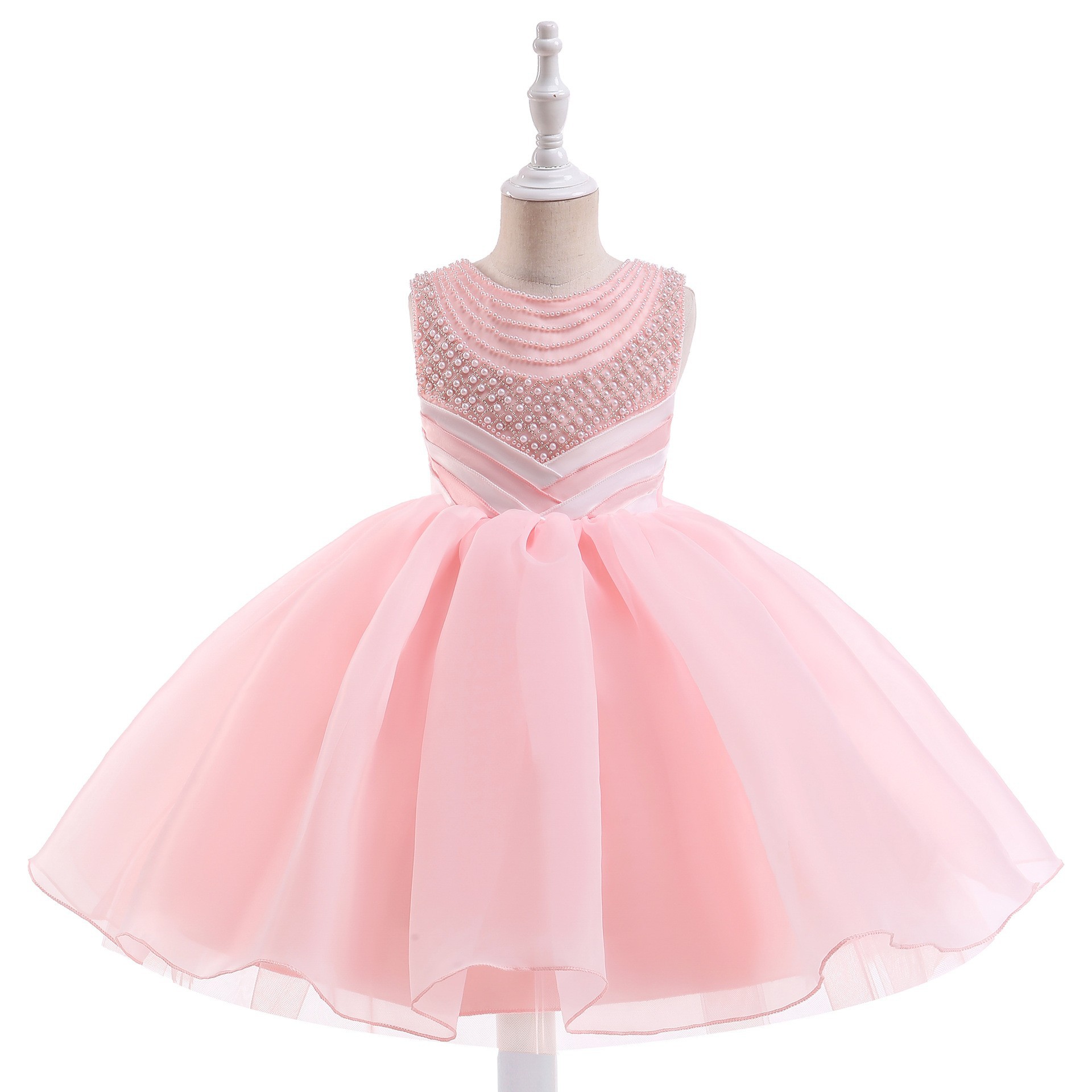 Vestido infantil, vestido de niña para actuación de piano del 1 de junio, vestido de niña de las flores para boda, vestido abullonado, estilo europeo y americano