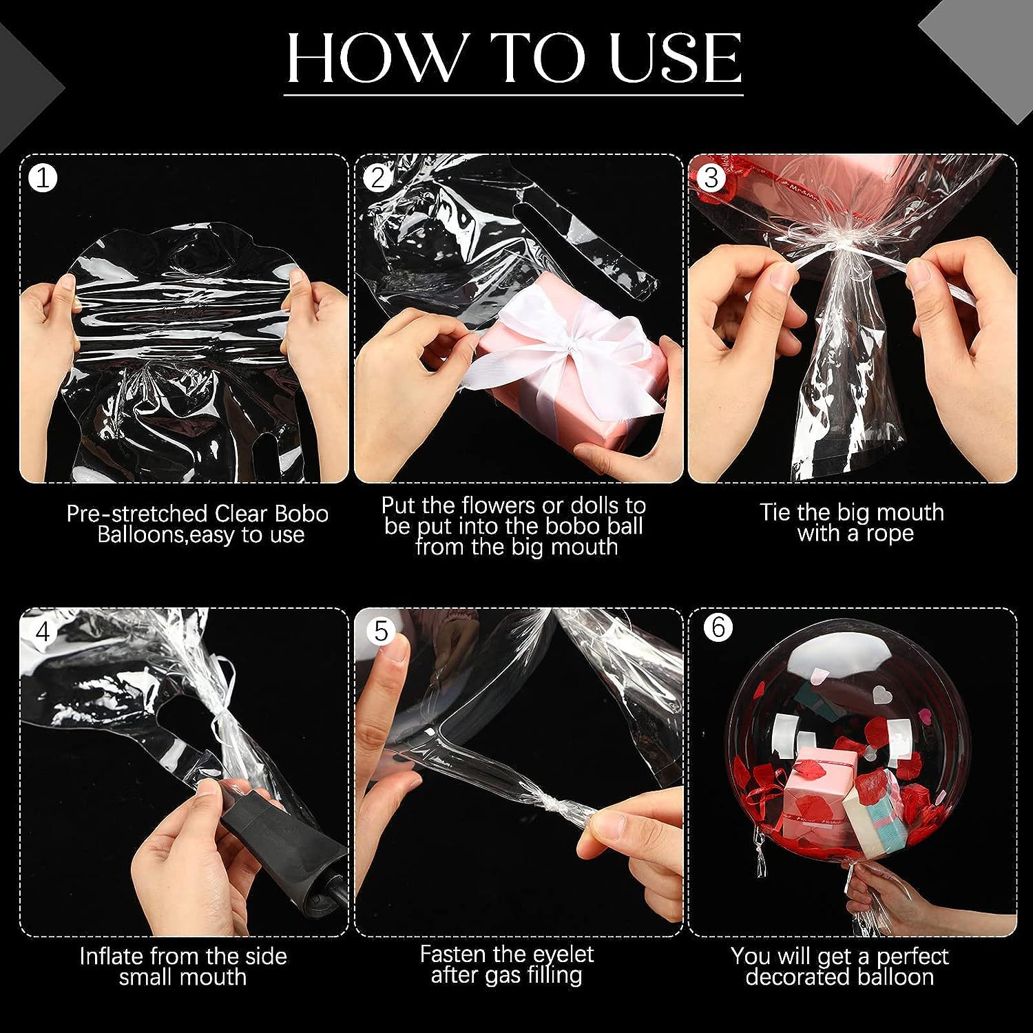 (Cross-border trading), children's transparent evening dress, balloon, Birthday gift, Amazon 3