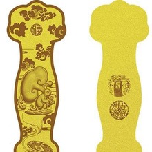 澳门定制牛转乾坤新款金箔工艺画背景金丝彩绘工艺配相框足金999