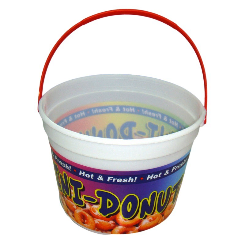 Пищевая Термотрансферная печать пластиковое ведро для мороженого ведро для упаковки попкорна пластиковое ведро для печати