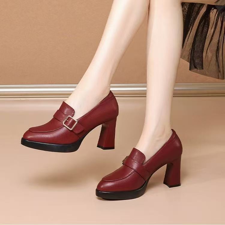 2026 primavera y verano super suave y profundo zapatos impermeables cheongsam zapatos de moda de color sólido zapatos de mujer de tacón alto
